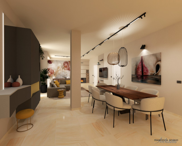 Soggiorno contemporain-salon