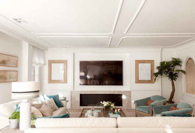 VIVIENDA CON TERRAZA EN VITORIA coastal-living-room