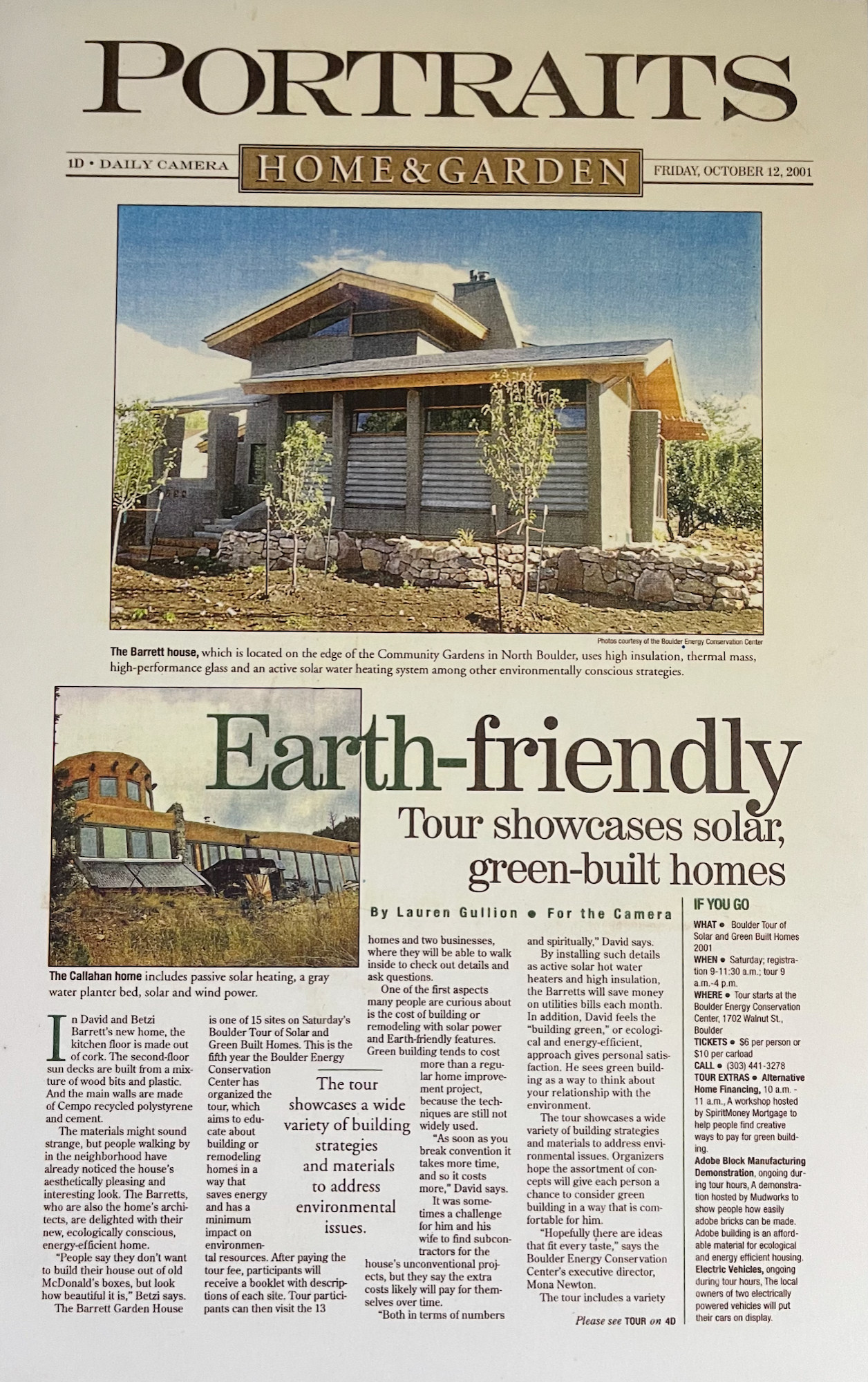 Boulder Daily Camera Home & Garden Article
