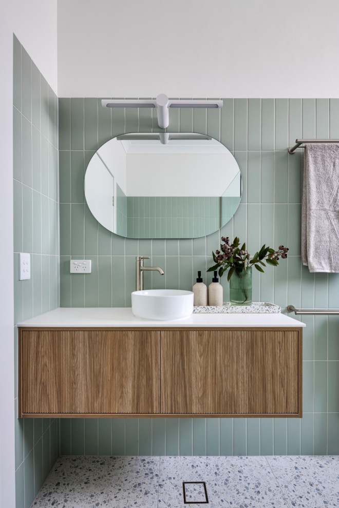 Clapham MidCentury Ensuite, Bathroom, and Laundry Renovation