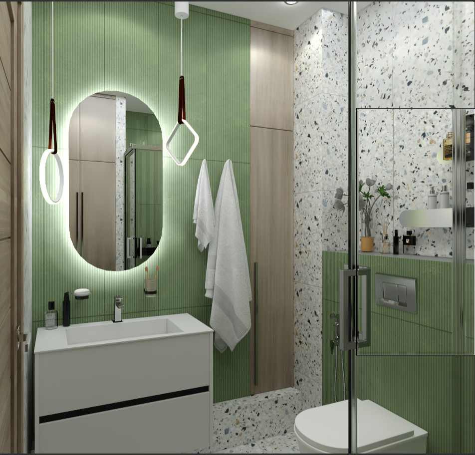 Оливковая квартира для студента