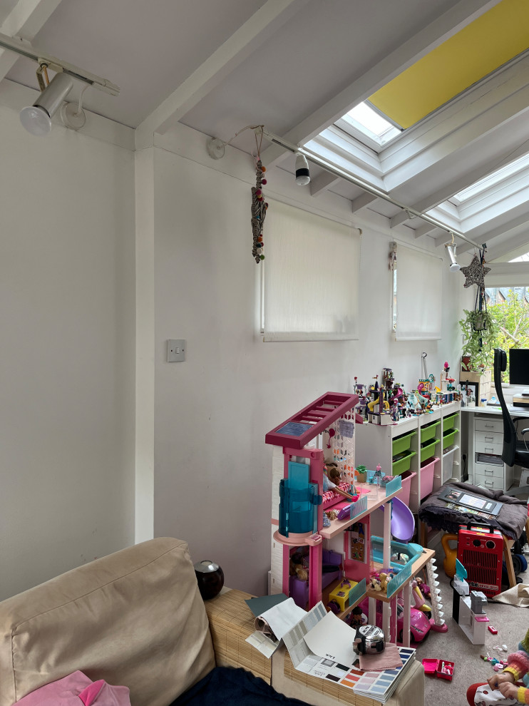 Victorian Home Office and Family Room