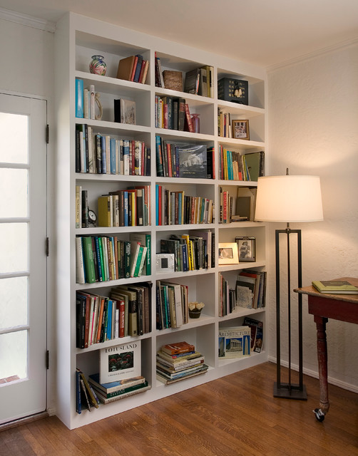 Den Shelving Contemporary Home Office Santa Barbara by Projects