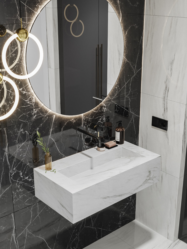 Яркий неоклассический интерьер