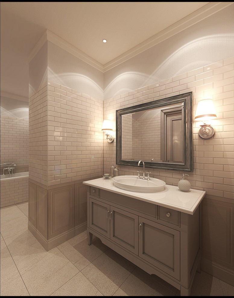 Townhouse. Moscow. New classic with rustic features