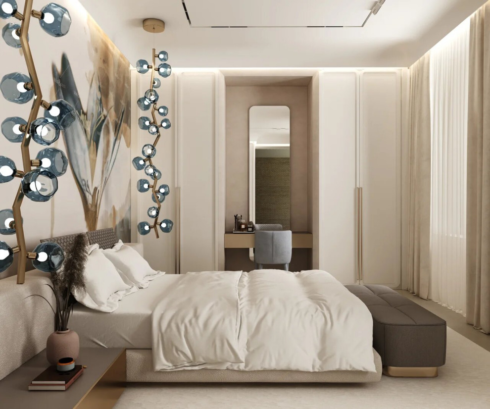 Спальни Гостевые в загородном доме 820 м2