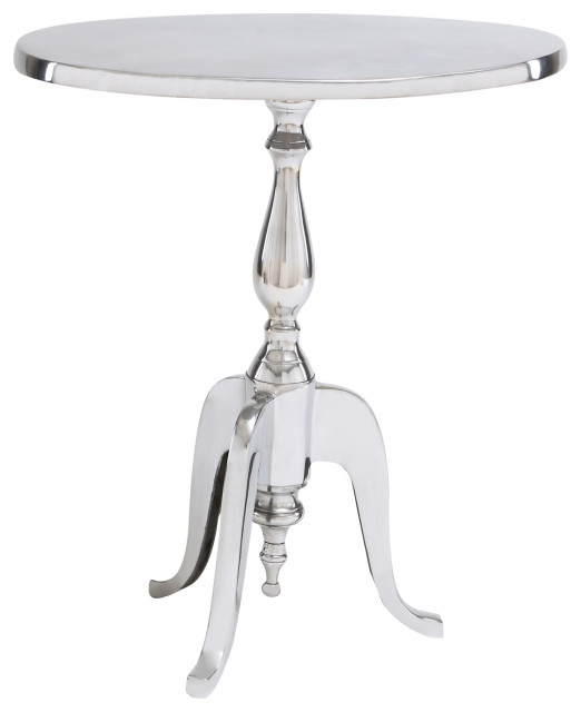 Gold aluminum Traditional Accent Table, 21x19x12 Traditional Side
