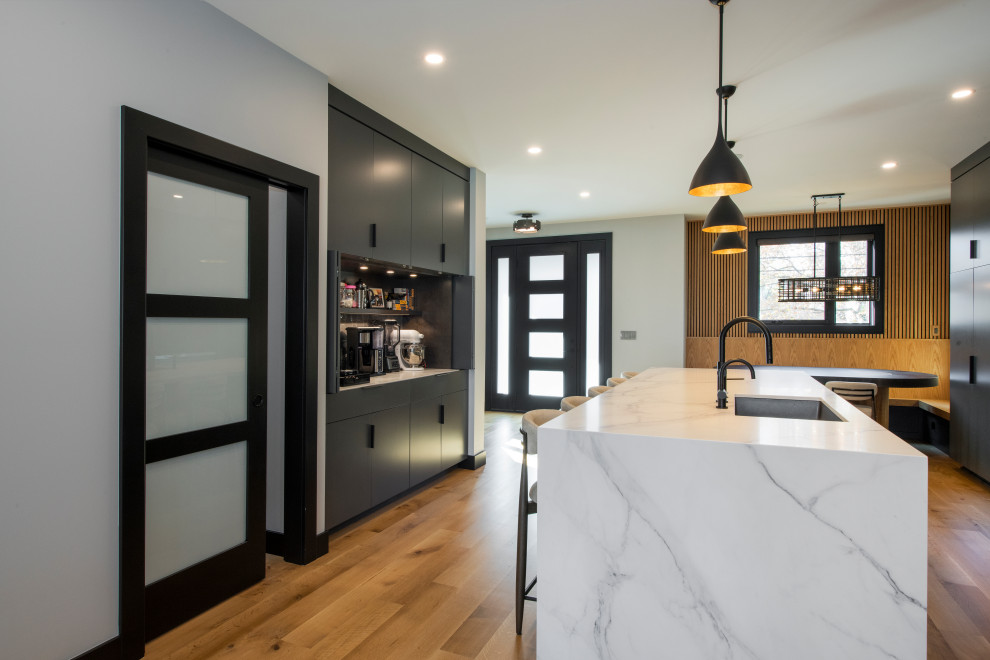 Modern Luxury in Tremont-Whole Home Renovation - Modern - Kitchen ...