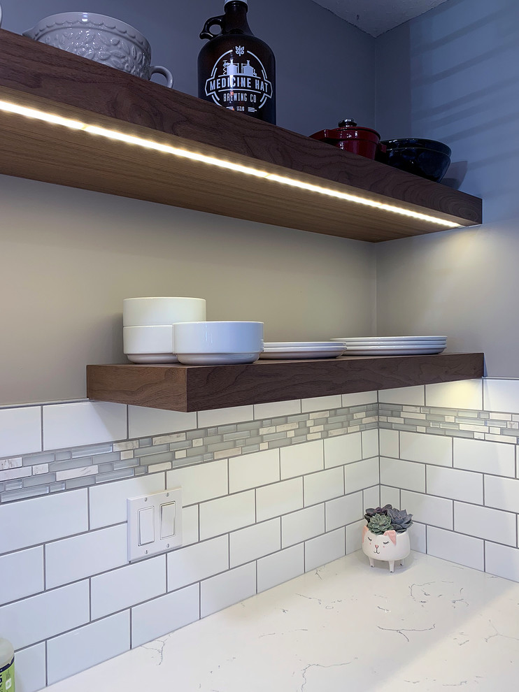 Inspiration for a transitional kitchen remodel in Calgary