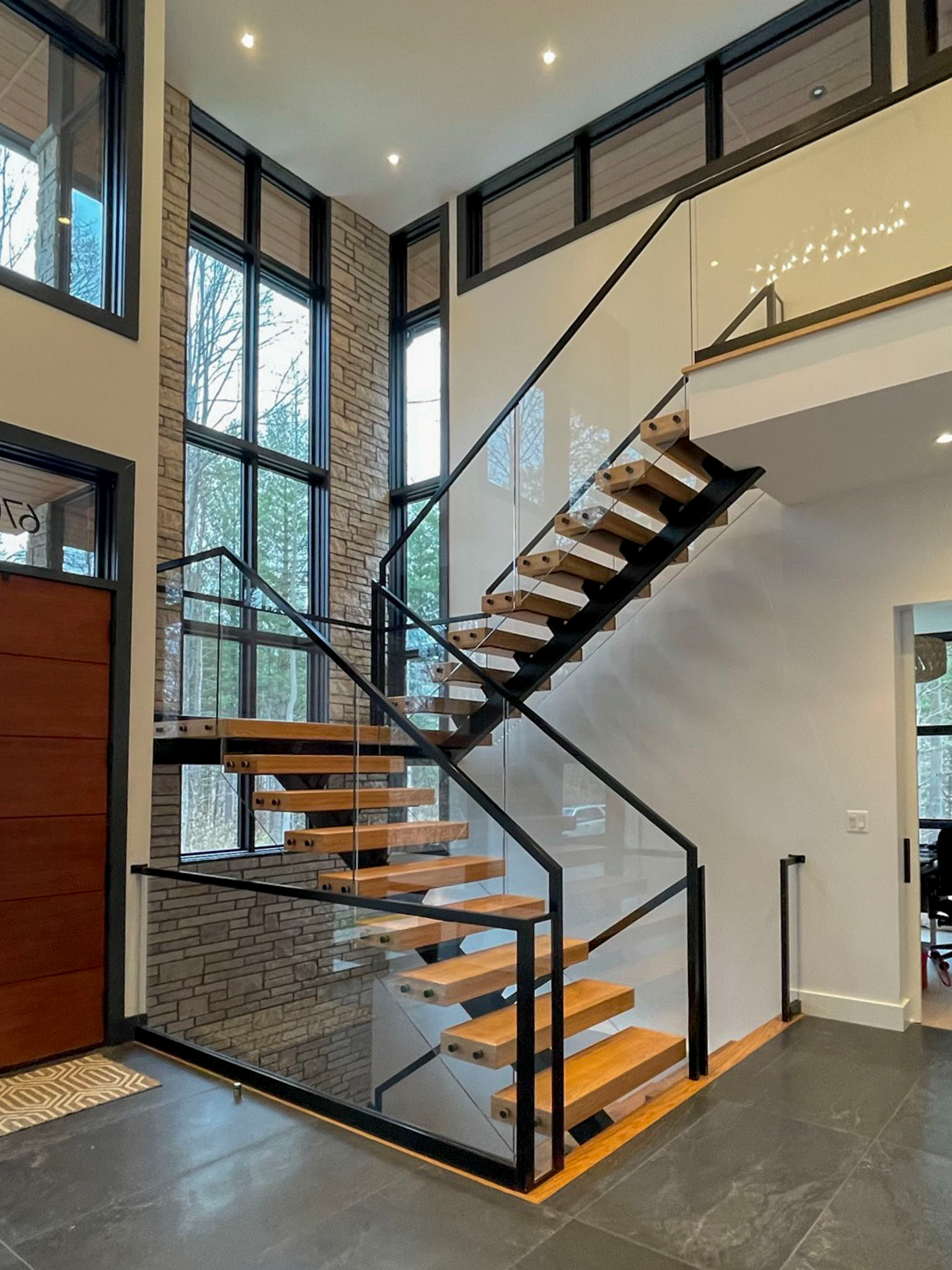 98_Sun Filled Modern Staircase Surrounded by Private Forest, Clifton VA 20124