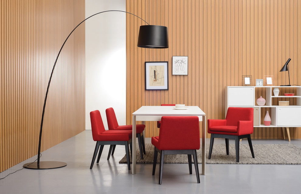 Design ideas for a Scandinavian dining room in Singapore.