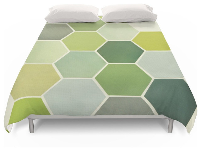 Shades Of Green Duvet Cover Contemporary Duvet Covers And