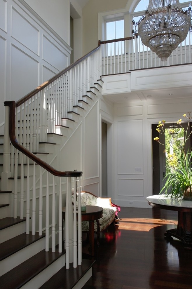 Traditional staircase in Miami.