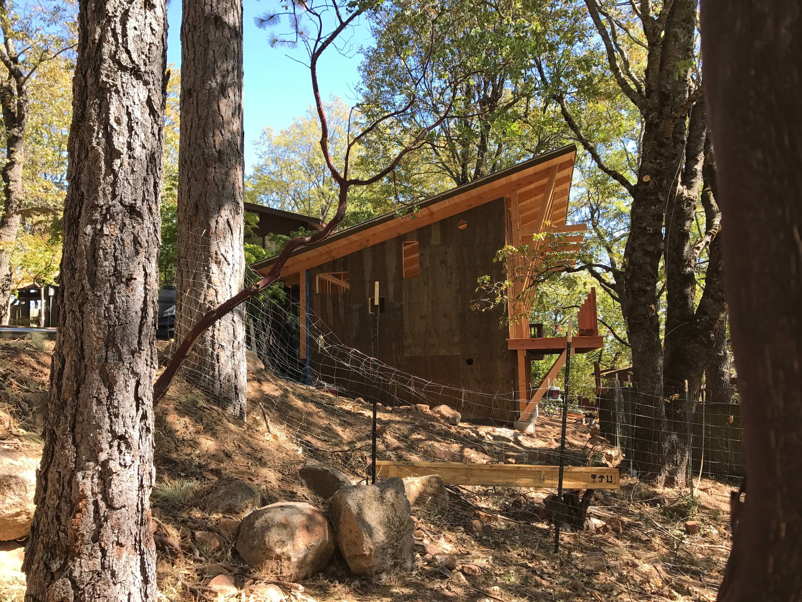 Cobb Mountain Pool House - construction photo