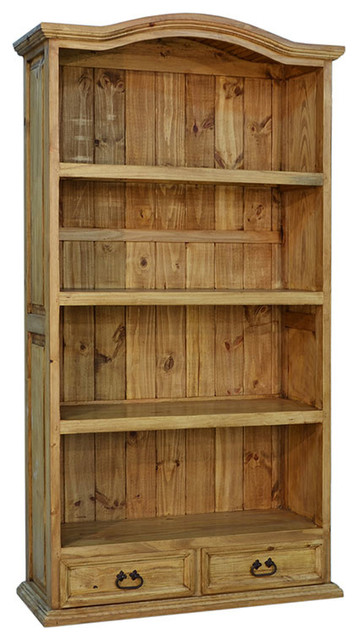3' x 3' Bookcase with Drawers pine rustic NEW & FULLY ASSEMBLED 