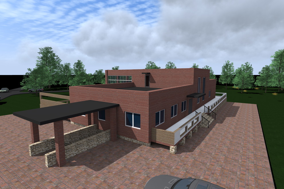 Проект дома на берегу реки