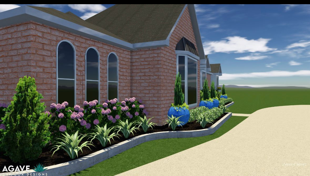 Front yard makeover at Durban Dr!