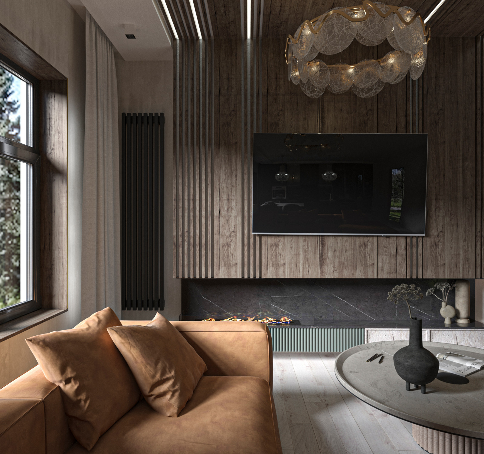 Проект квартиры в современном стиле.