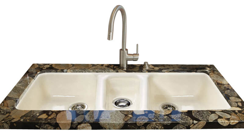 kitchen faucet for triple bowl sink