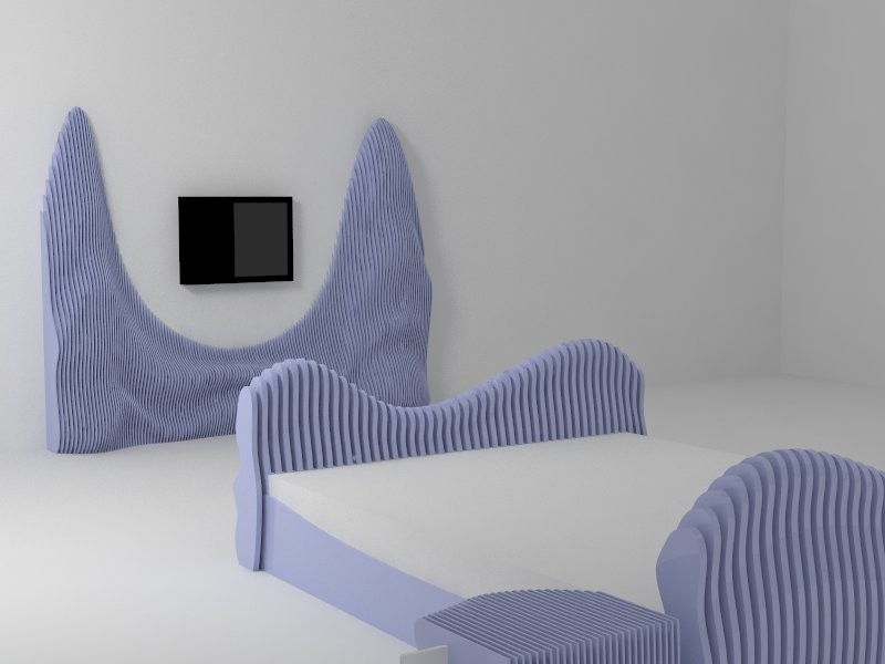 Кровать. Параметрический дизайн