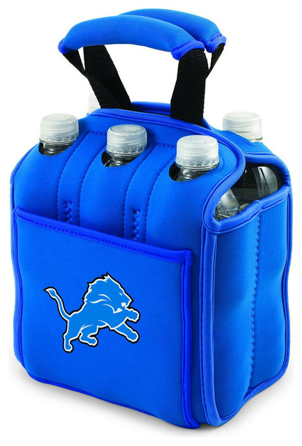 Detroit Lions Six Pack Insulated Beverage Carrier in Blue