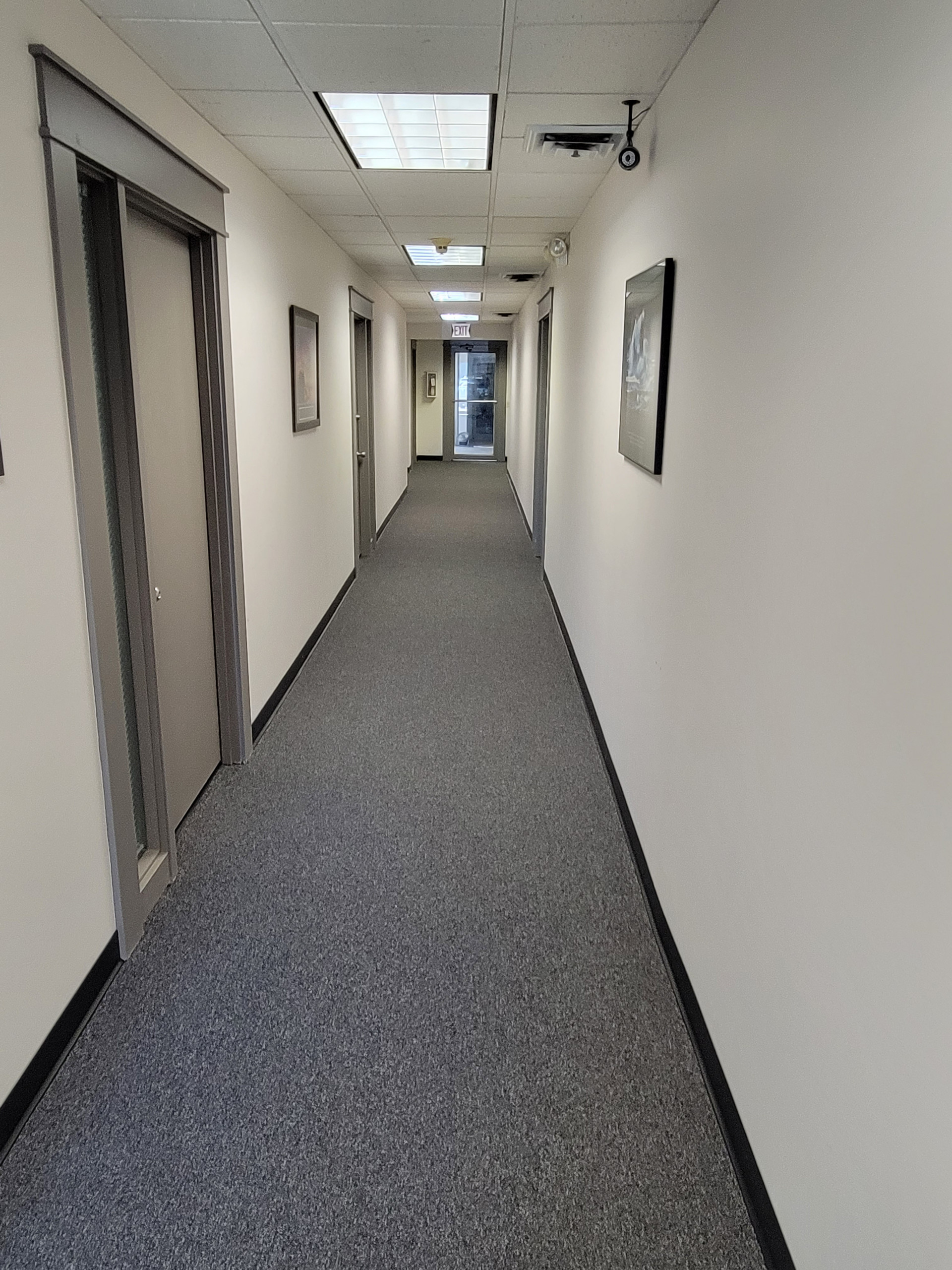 Office Hallway Carpet Installation