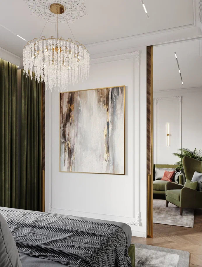 Интерьер с изысканным декором и обилием дерева