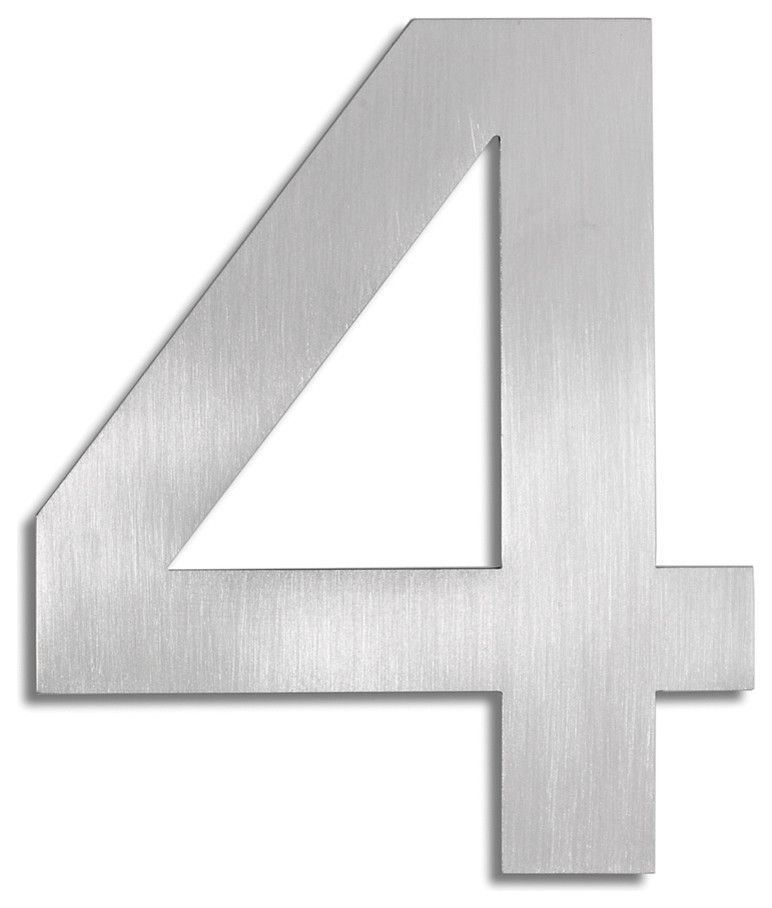 Blomus Signo House Number 4 - Contemporary - House Numbers - by blomus |  Houzz