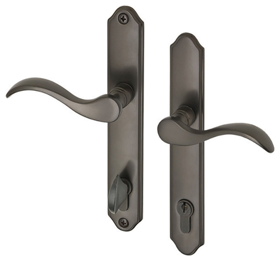 Swing Door Handleset With Locking Cylinder for Doors With Multipoint ...