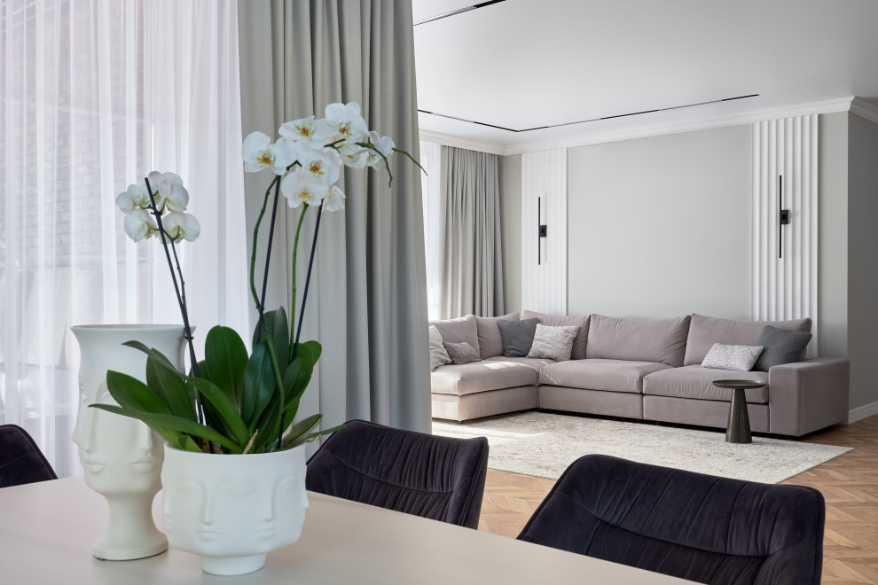 Современный интерьер с нотками классики: дом в Воронеже