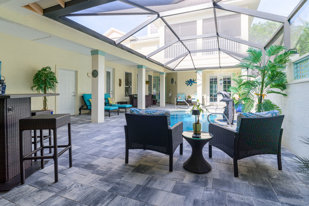 Travertine Pavers Pool Deck