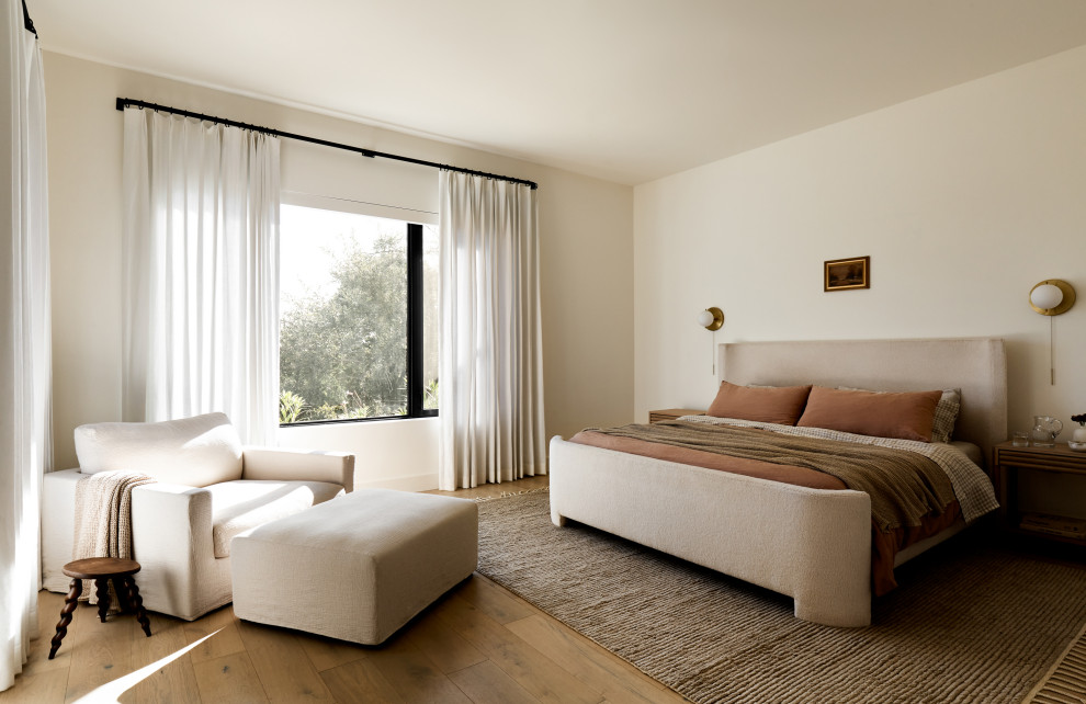 Danish master bedroom photo in Austin