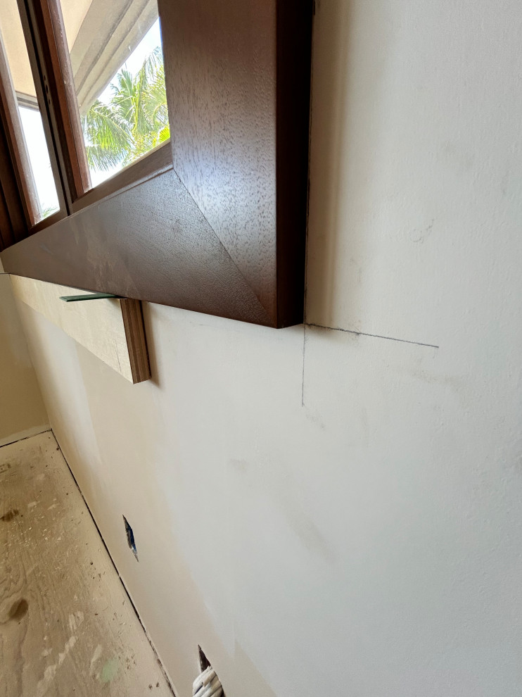 Ocean front trim work