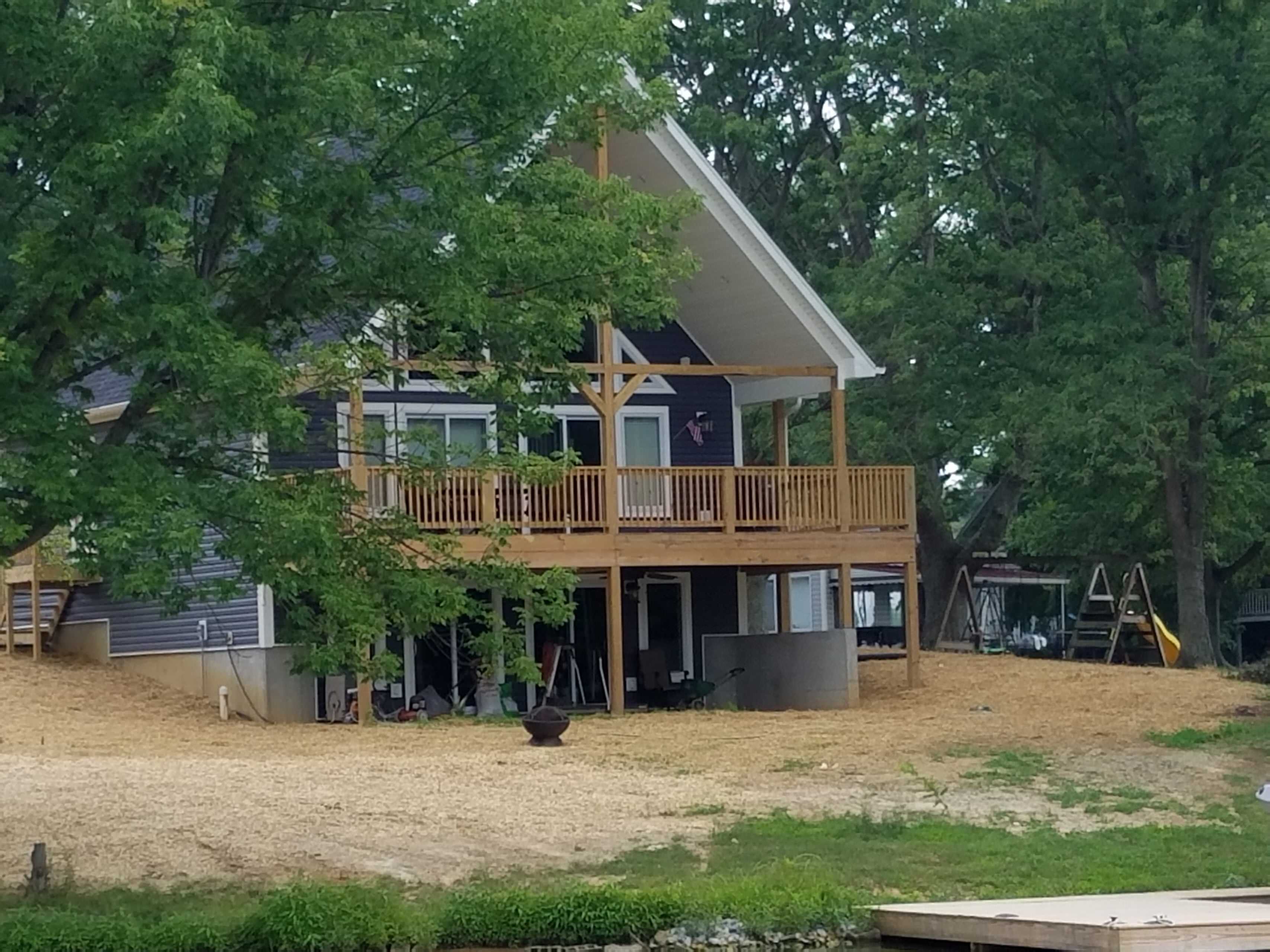 Blue Gable Roof Custom Home