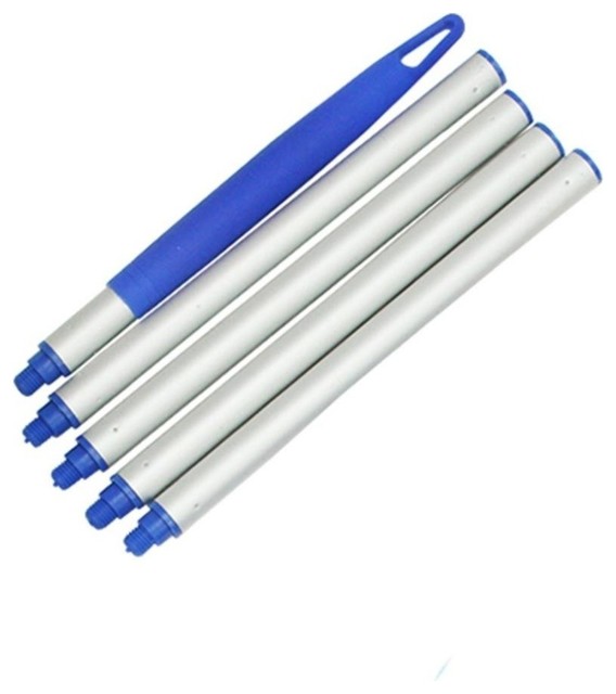 5Piece Aluminum Swimming Pool Straight Extension Pole for Skimmers, 4