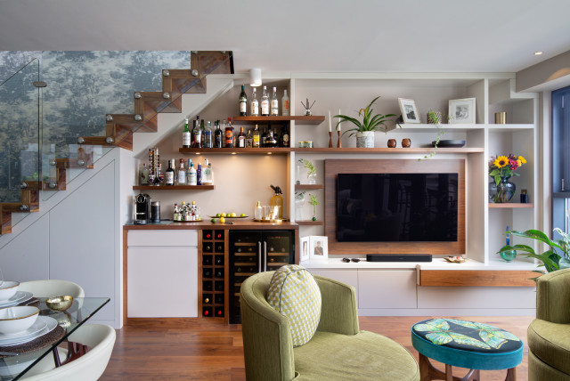Waterfront Downsizing contemporary-vardagsrum