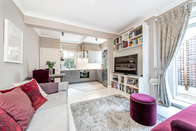 Vera Road, SW6 contemporary-living-room