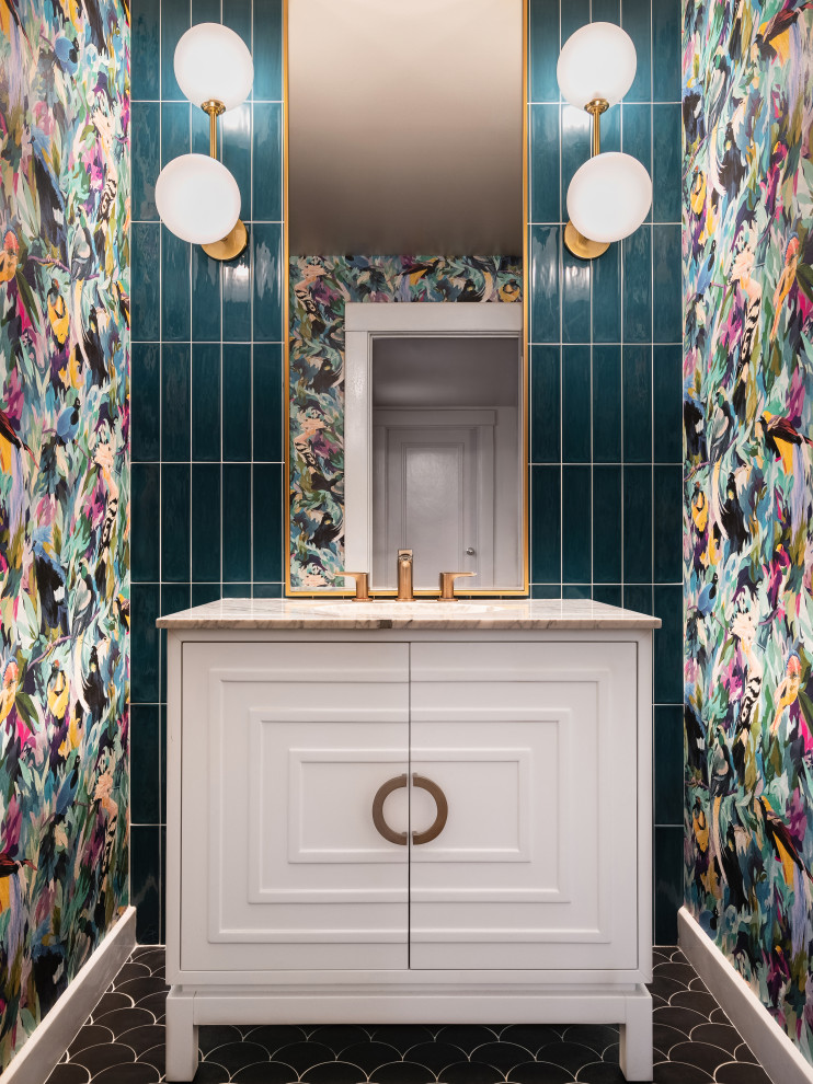 Bright Horizons: A Modern Therapy Space - Transitional - Powder Room ...