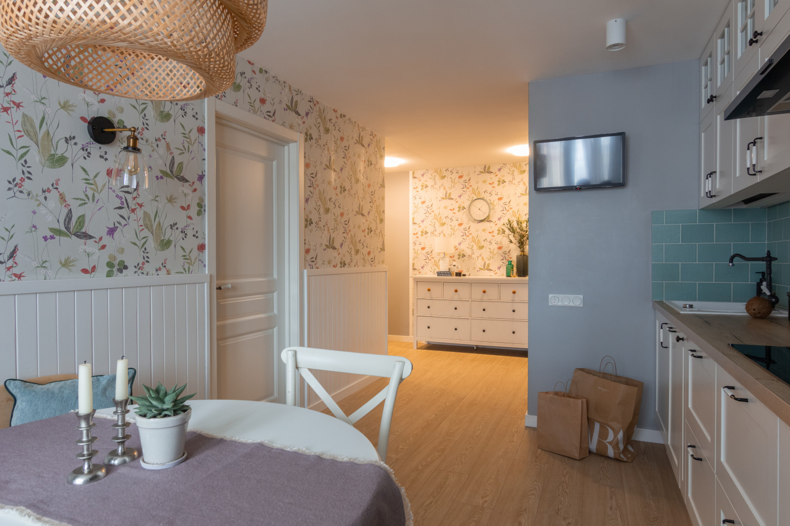 Реализованный проект 2-комнатной квартиры 71.00м/кв