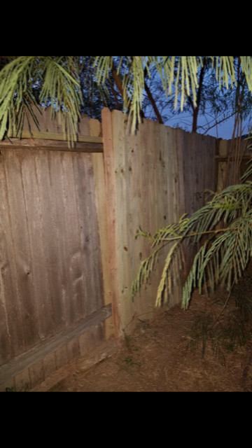 260' Wooden Fence Repaired/Reinforced