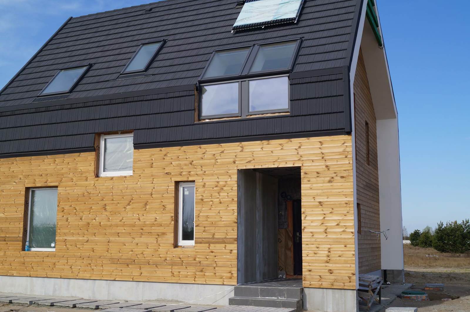 Фасады из дерева