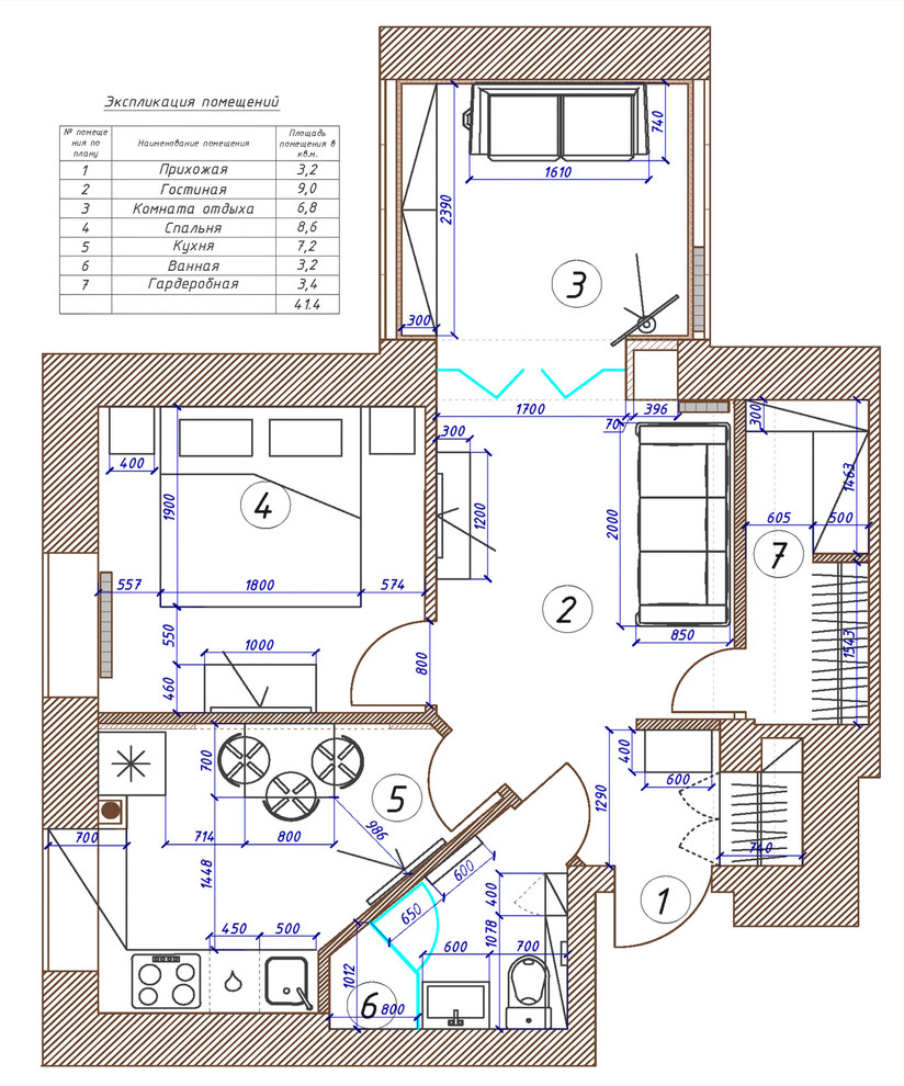 Уютный интерьер маленькой квартиры