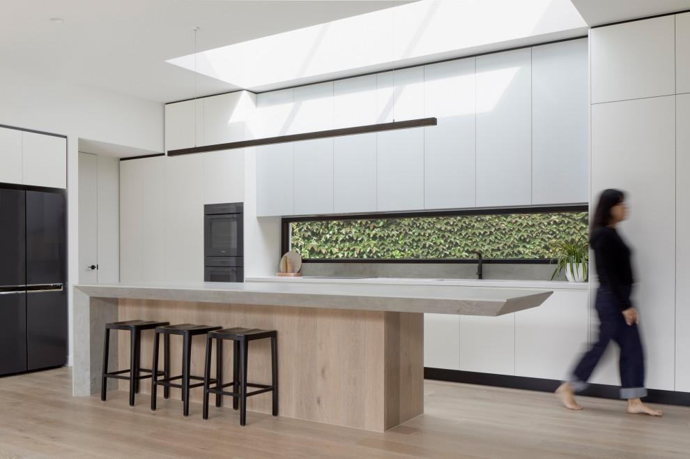 Inspiration for a modern kitchen remodel in Melbourne