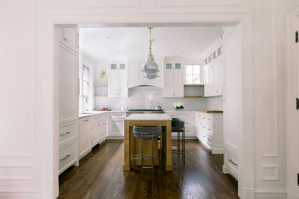 Inspiration for a transitional kitchen remodel in Chicago