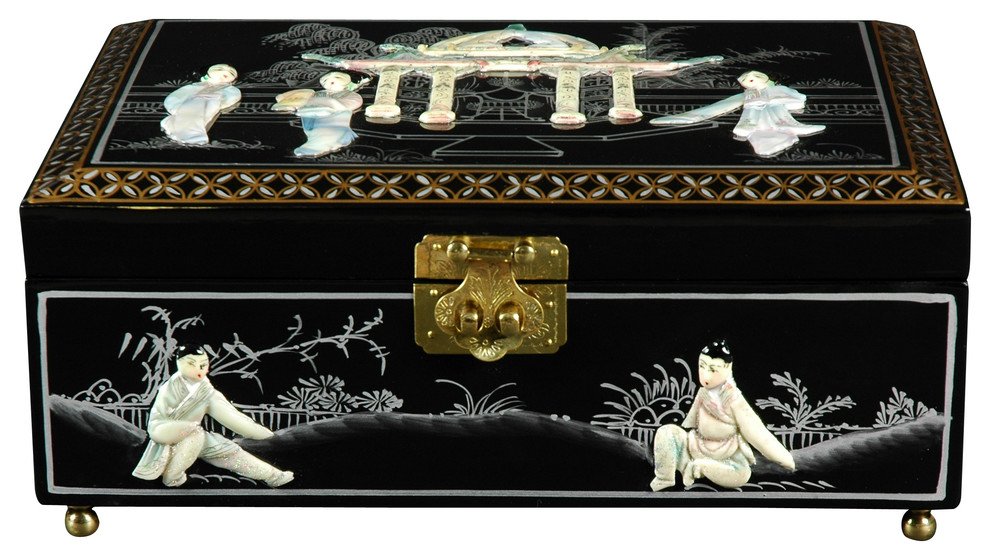 Clementina Jewelry Box Asian Jewelry Boxes And Organizers by Oriental Furniture Houzz