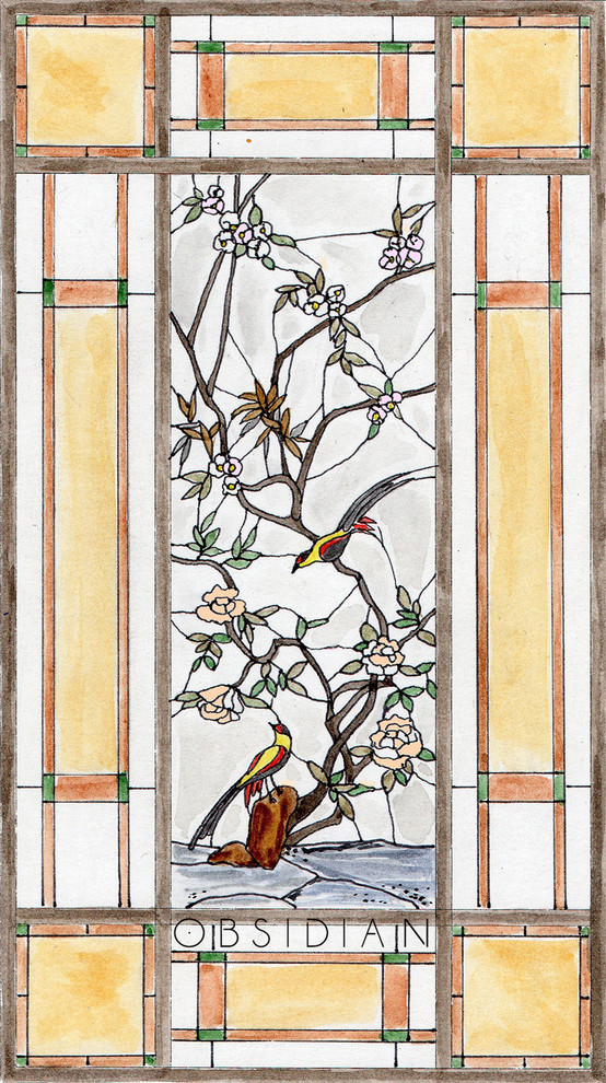 Витражи " Азиатский стиль"