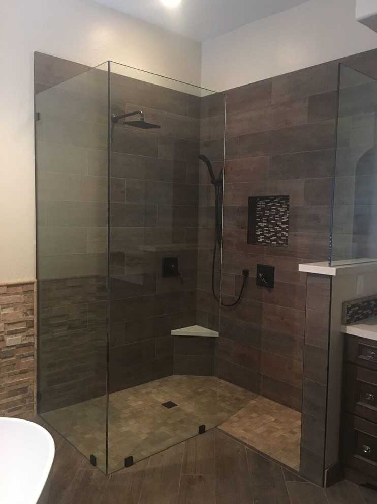 Mountain style bathroom photo in Phoenix