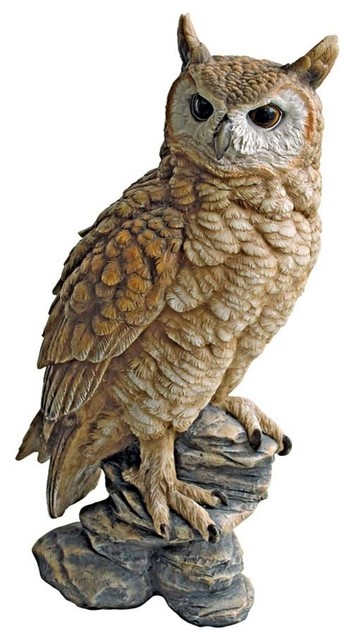 Perching Forest Owl Statue