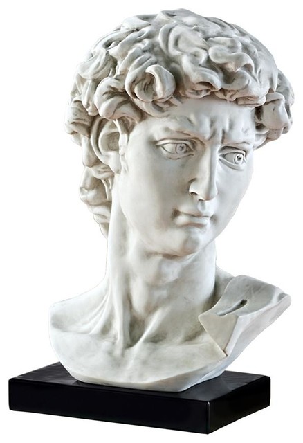 Bust of Michelangelo's David Statue - Traditional - Decorative Objects ...