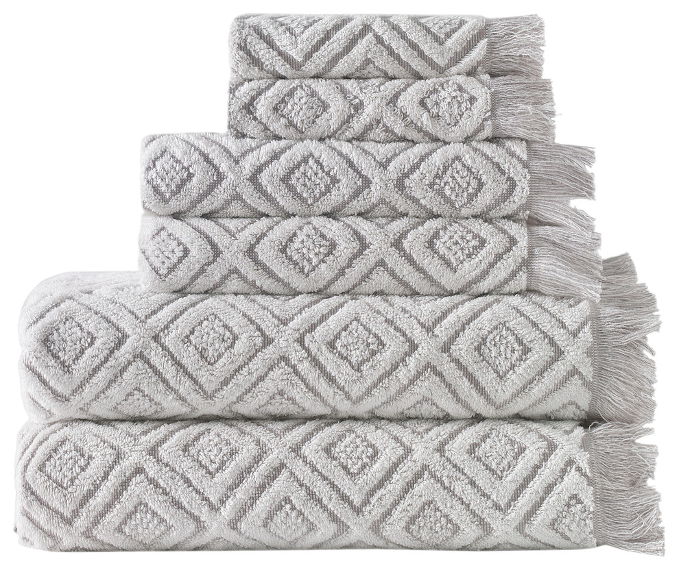 two tone bath towels